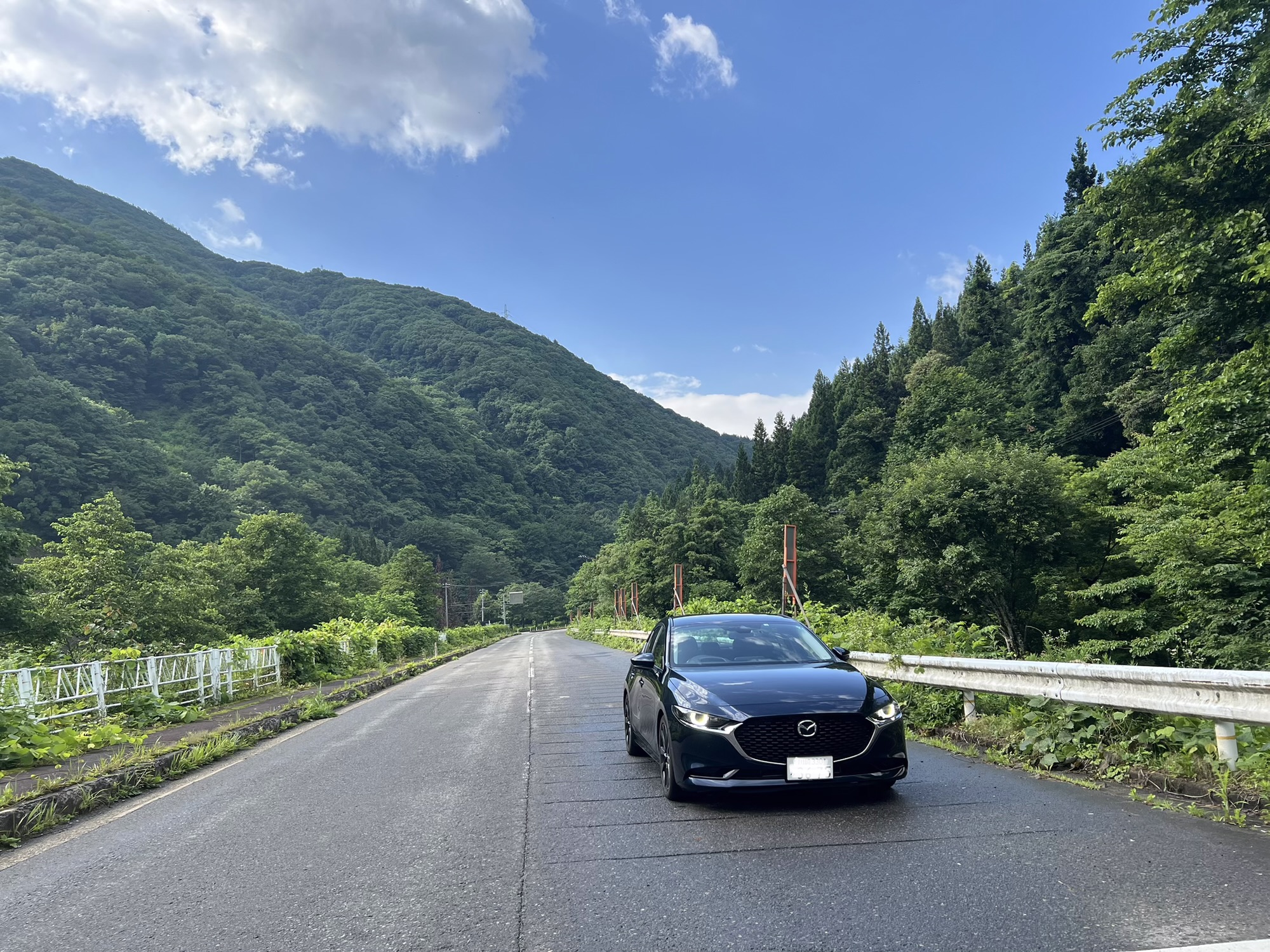 国道121号、喜多方から米沢へ