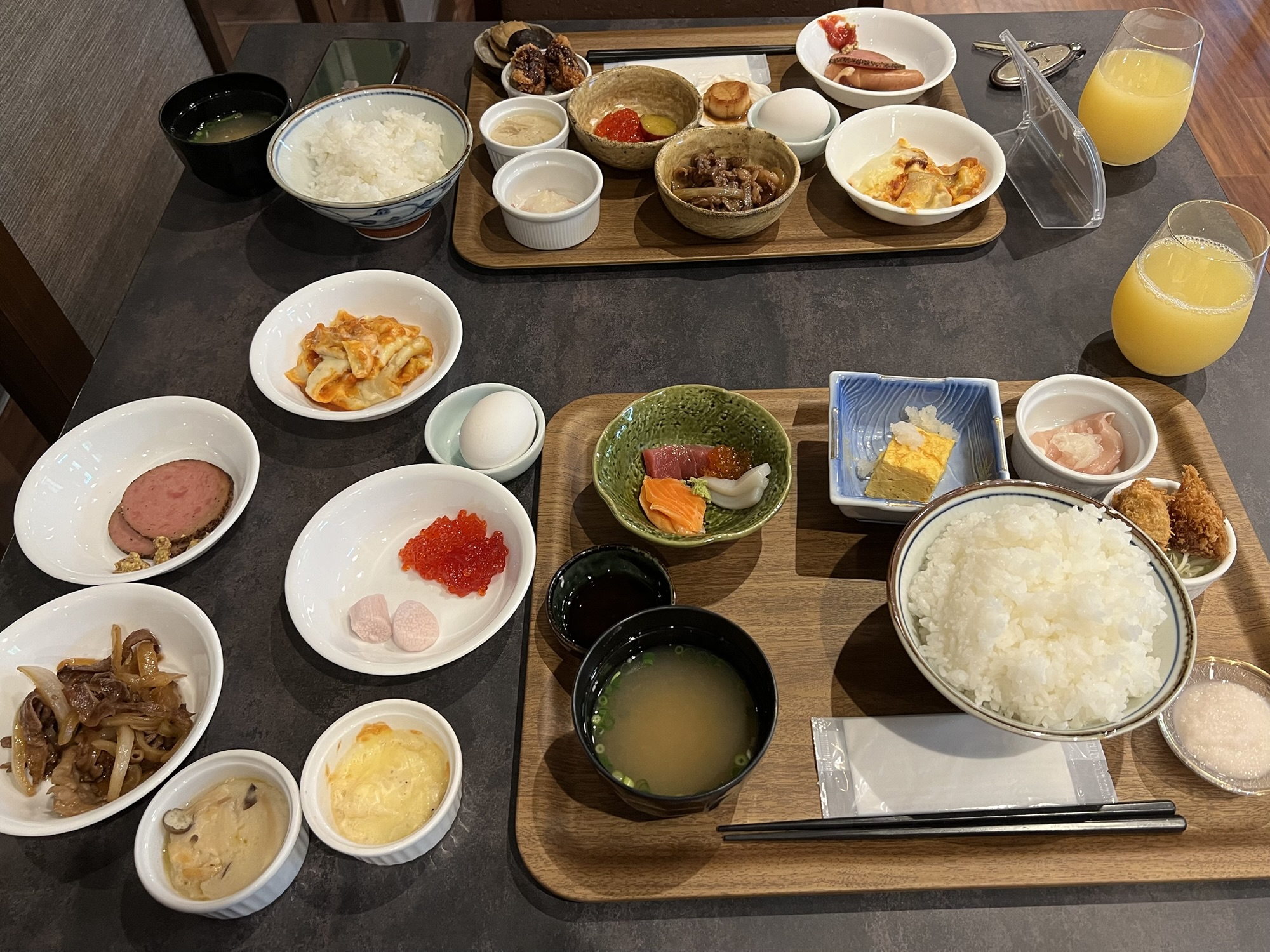 城ヶ倉の朝食バイキング